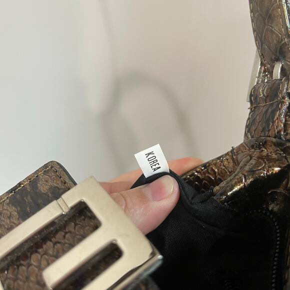 Y2K Mini Brown Floral Shoulder Bag - Picture 9 of 9